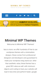 Mobile Screenshot of minimalwpthemes.com